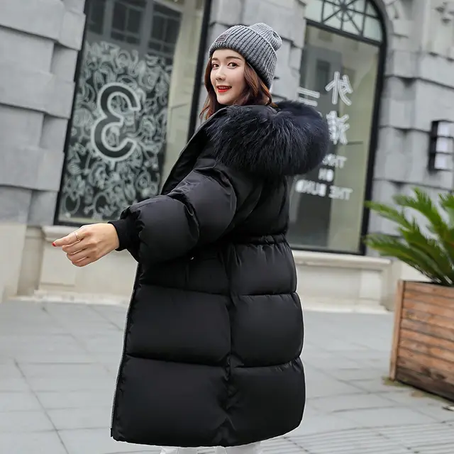 Large Women's Medium Length Overcoat Black - Shop at LoveMi