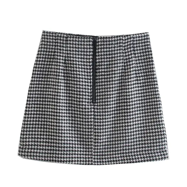 Europe And The United States Za Spring Chidori Gera Wool Blouse Jacket Skirt - Shop at LoveMi
