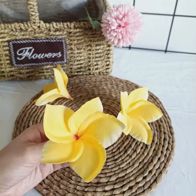 Beautiful Size Frangipani Photo Props Yellow - Shop at LoveMi