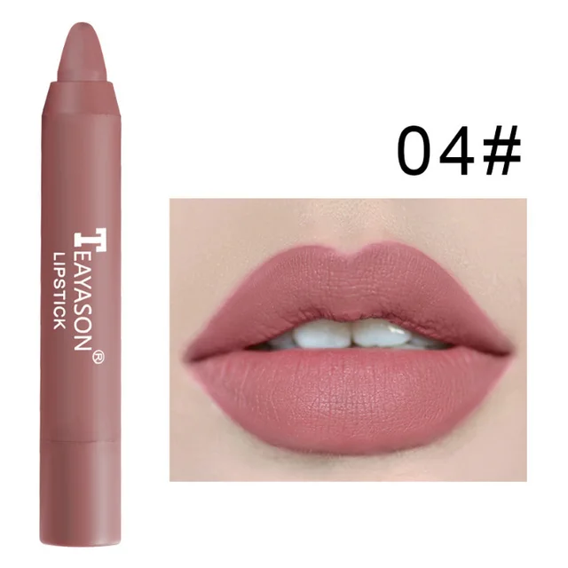 3 Packs Of Matte Lipstick Matte Velvet Lipstick Pen Bean Paste Milk Tea Color Lipstick Crayons Lipstick Students H - Shop at LoveMi