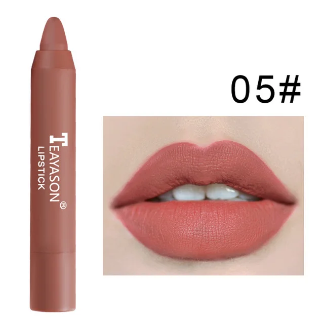 3 Packs Of Matte Lipstick Matte Velvet Lipstick Pen Bean Paste Milk Tea Color Lipstick Crayons Lipstick Students I - Shop at LoveMi