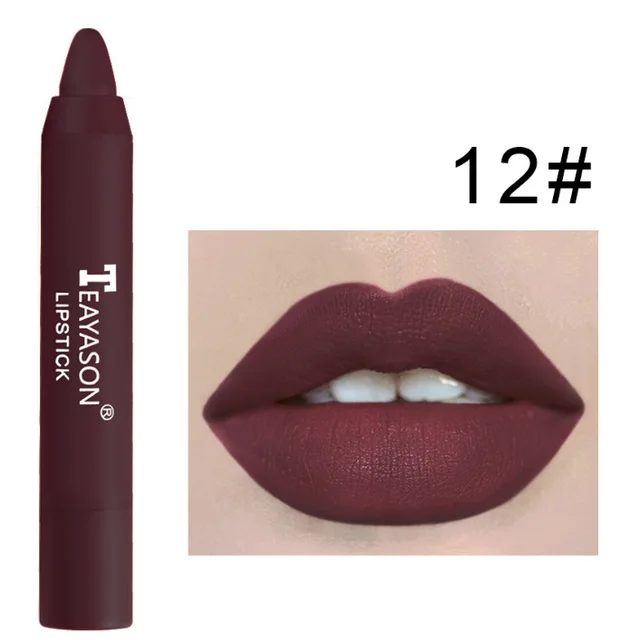 3 Packs Of Matte Lipstick Matte Velvet Lipstick Pen Bean Paste Milk Tea Color Lipstick Crayons Lipstick Students P - Shop at LoveMi