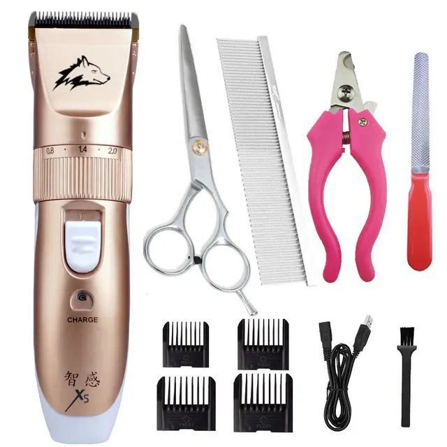 Multifunctional Professional Pet Hair Clipper Set Golden - Shop at LoveMi