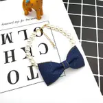 Denim Dark Bow