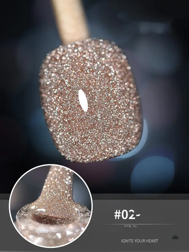 10ml Glitter Nail Gel Polish Primer UV Nail Gel Varnish 2Style - Shop at LoveMi