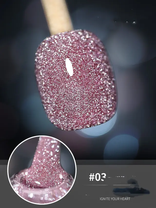 10ml Glitter Nail Gel Polish Primer UV Nail Gel Varnish 3Style - Shop at LoveMi