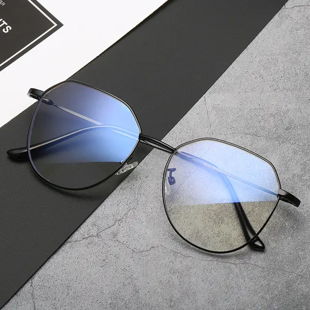 Glasses Myopia With Degree With Glasses Frame Female Korean Retro Metal Round Face Glasses Frame Super Light Black - Shop at LoveMi