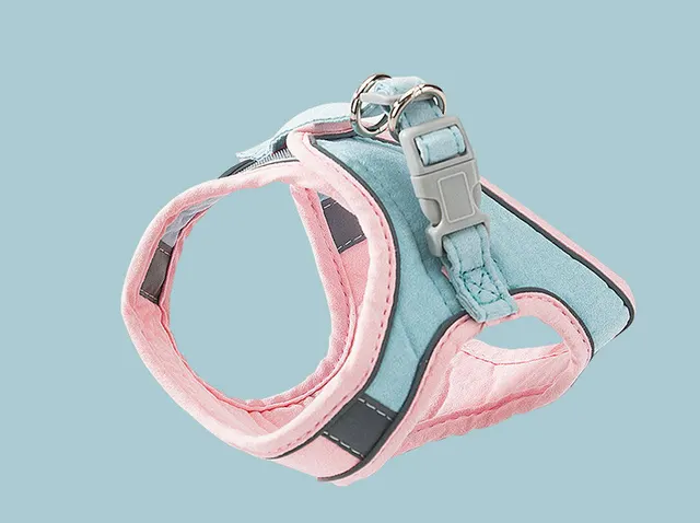 Cat Traction Rope Vest Style Reflective Chest Harness Anti Stroke Resistance Cute Go Out Dog Traction Rope Special Rope For Walking Cats Pink - Shop at LoveMi
