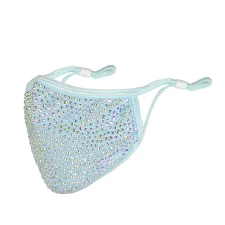 Drill Face Mask Dustproof Fashion Star Color Drill Personality - Blue