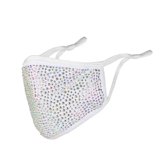 Drill Face Mask Dustproof Fashion Star Color Drill Personality - White