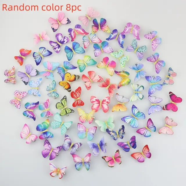 Fairy Girl 5CM Duckbill Hairpin - Random Color 8Pc