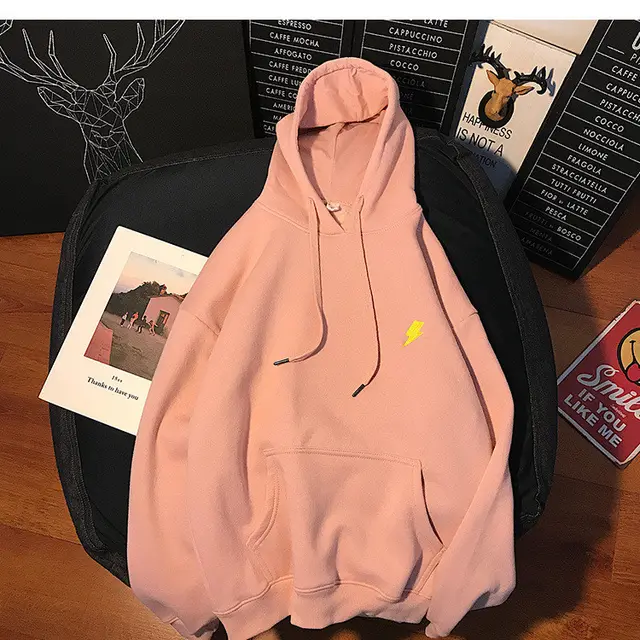 Hooded Casual Jacket Style Plus Size Couple Outfit Pink - Shop at LoveMi