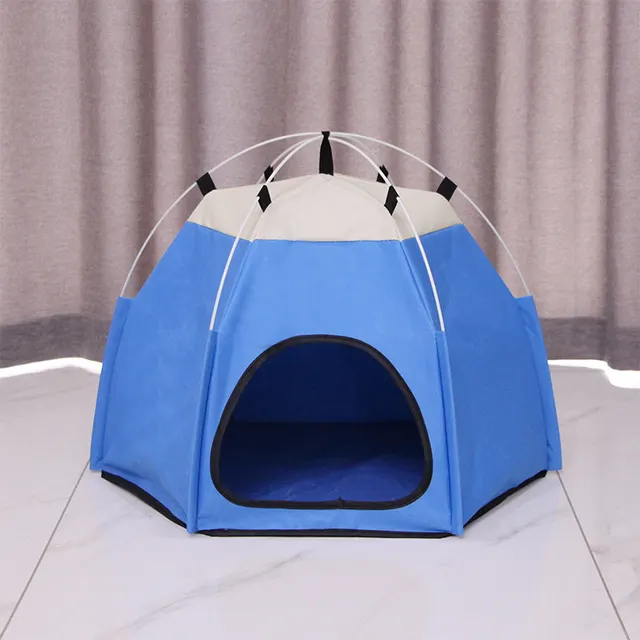 Cat Litter Kennel Cage Warm Tent Blue - Shop at LoveMi