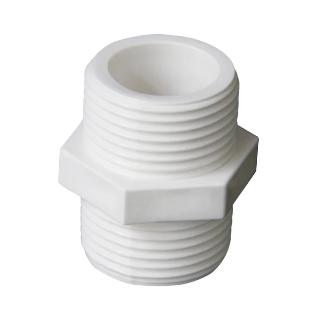 Pvc Pair Of Wire Water Supply Pipe Straight Through External Wire Joint Double External Teeth External 63Mm White - Shop at LoveMi
