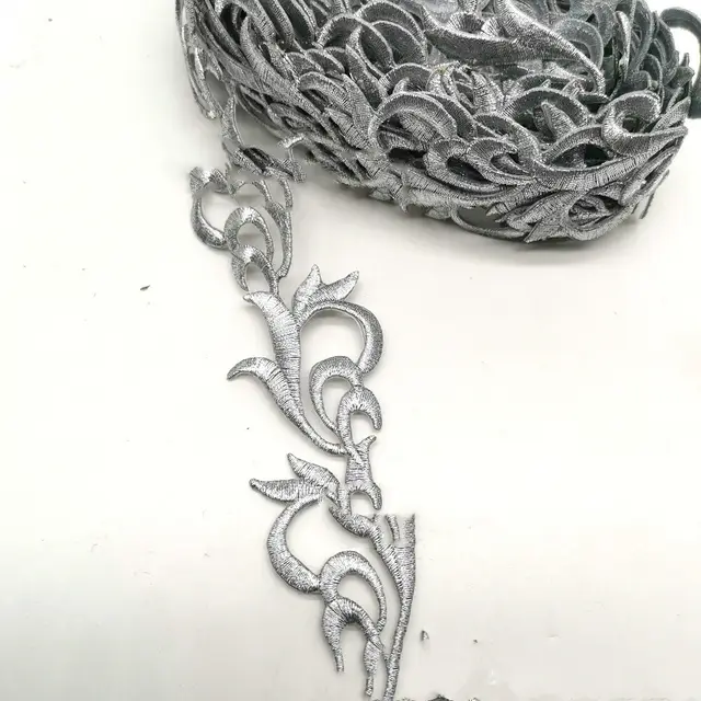 Pattern Performance Clothing Accessories Decorative Edge Hot Piece Silver - Shop at LoveMi