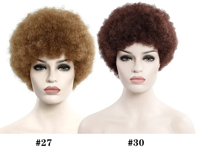 African Curly Hair 6 Inch Short Exploded Headgear Default - Shop at LoveMi