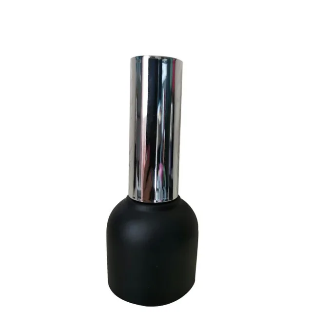 Manicure And Nail Polish Glue in Light proof Sub bottles, Light proof Bottle, Brush And Silver Cover Set 8ml 10ml Black - Shop at LoveMi