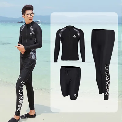 Long sleeved Trousers Jellyfish Suit Snorkeling Surfing Swimsuit Suit 3 Men 3Xl - Shop at LoveMi