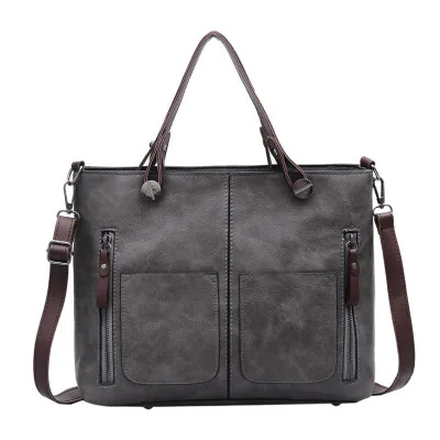 Handbag Retro One shoulder Messenger Bag Grey - Shop at LoveMi