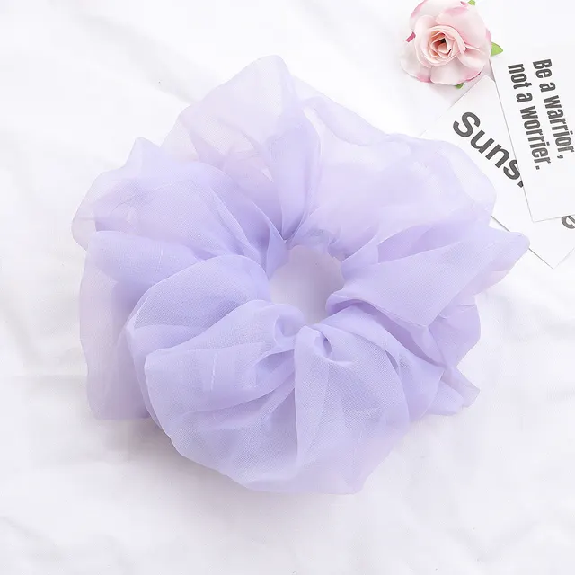 Hair Rope Ring Head Rope Flower Hair Ornament Headdress Lavender Purple - Shop at LoveMi