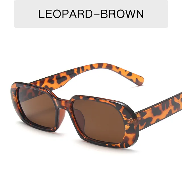 Retro Small Frame Sunglasses Female Candy Color Colorful Fashion Sunglasses Leopard - Shop at LoveMi