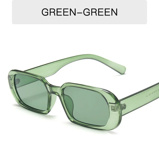 Retro Small Frame Sunglasses Female Candy Color Colorful Fashion Sunglasses Olive Green - Shop at LoveMi