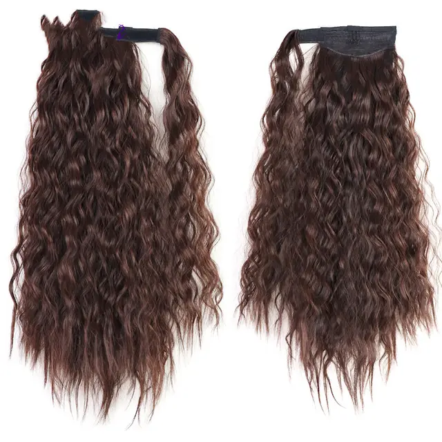 Velcro Ponytail Pocket Hair Extension Piece For Curly Hair Water Ripple Small Volume Default - Shop at LoveMi