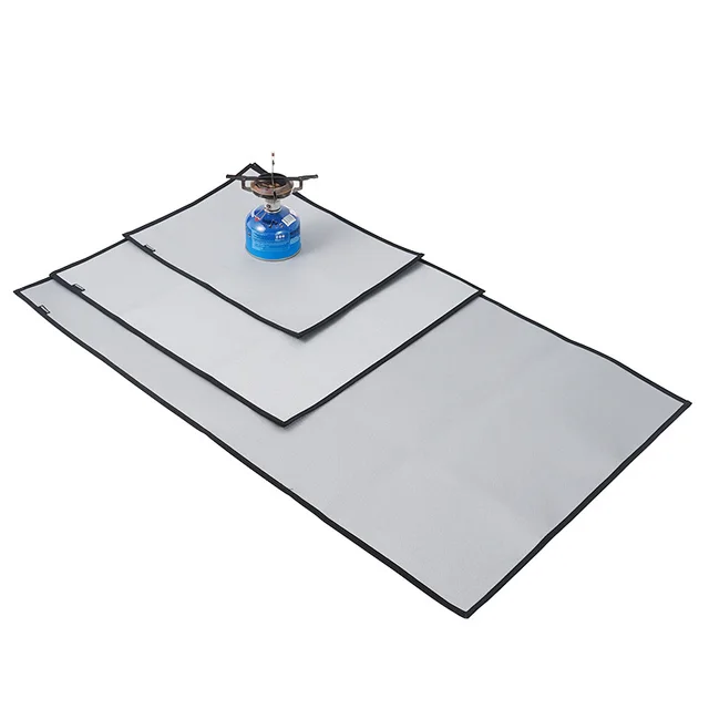 Outdoor Camping Fireproof Cloth Picnic Barbecue Heat Insulation Pad Flame Retardant High Temperature Resistant Silicone Coating Fiberglass Fire Bla... 600X530Mm - Shop at LoveMi