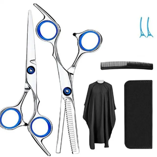 Hairdressing And Hairdressing Scissors Bangs Cut Set New Upgraded Version Of Flat C - Shop at LoveMi