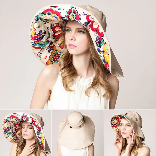 Sun Protection Big Along Fisherman Hat Beige - Shop at LoveMi