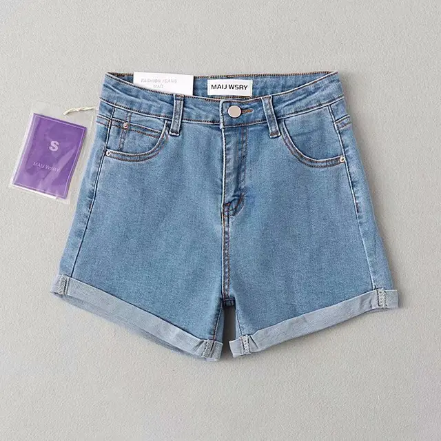 Butt Lift Stretch Denim Shorts Light Blue - Shop at LoveMi