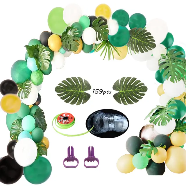 Animal Balloon Theme Party Scene Decoration Green Forest Series Balloons No Animals - Shop at LoveMi