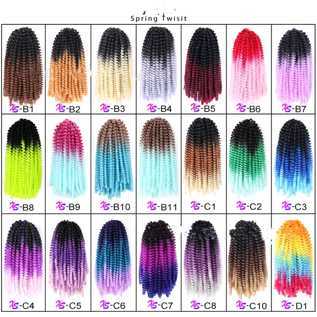 Colored Small Spring Curled Wig With Dirty Braids B5 - Shop at LoveMi