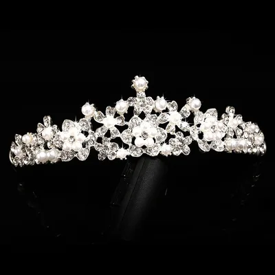 New Alloy Headdress Bridal Crown Silver - Shop at LoveMi
