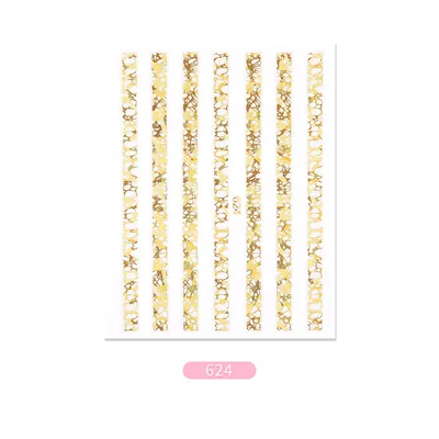 MEET ACROSS 12 Styles Charm 3D Colorful Nail Sticker Jewelry Design For Nails Sliders A624A - Shop at LoveMi