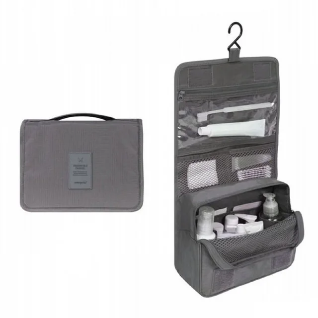 Cosmetic Bag Organizer Case Necessaries Make Up Toiletry Bag C56 Gray - Shop at LoveMi