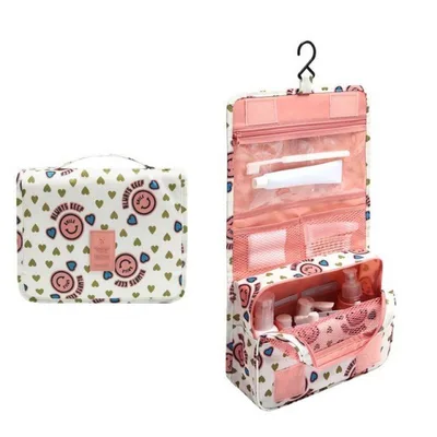 Cosmetic Bag Organizer Case Necessaries Make Up Toiletry Bag P33 Pinkflowers - Shop at LoveMi
