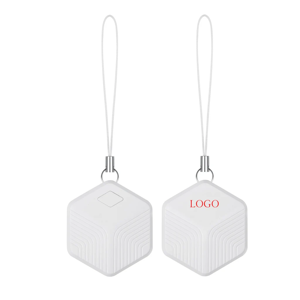 Wireless tracking device anti lost alarm key chain remote tracker wallet smart finder - White