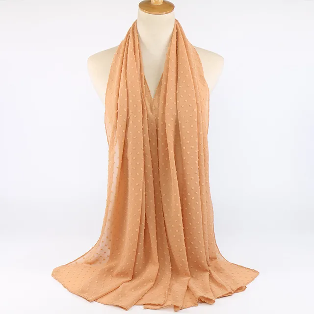 Thick Chiffon Long Scarf Camel - Shop at LoveMi