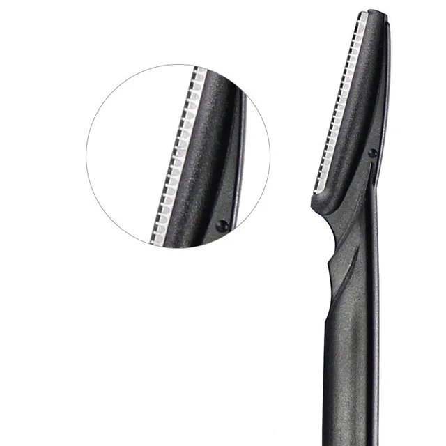 Professional Stainless Steel Eyebrow Trimming Tool Set Black - Shop at LoveMi