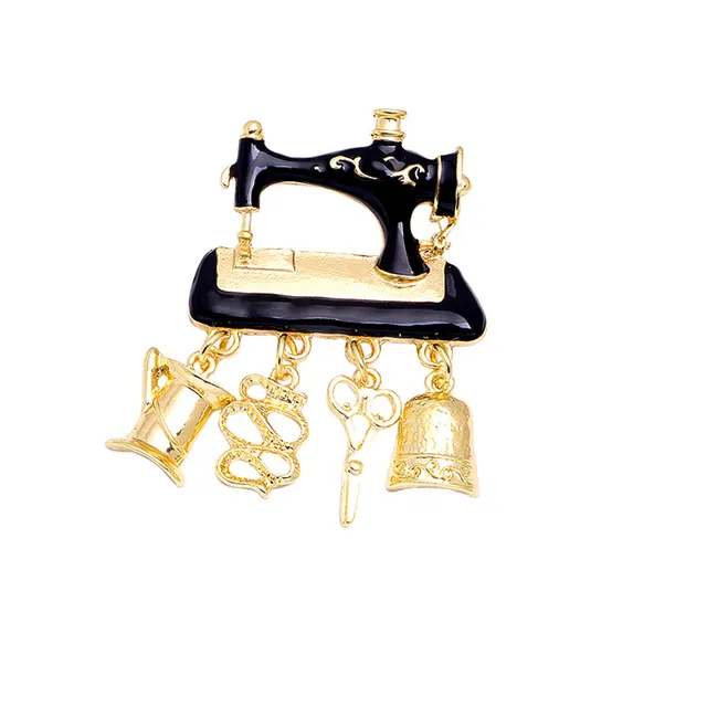 Piano Wind Chime Pendant Corsage Temperament Atmospheric Clothing Accessories Clothing Pin Button Black - Shop at LoveMi