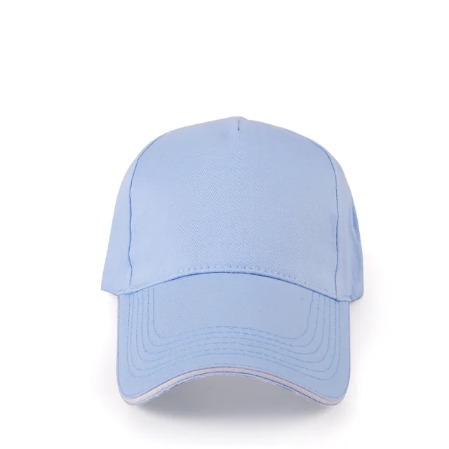 Hat Custom Embroidery Printing Caps Work Advertising Caps Men And Women Diy Children's Team Baseball Caps Light Blue - Shop at LoveMi