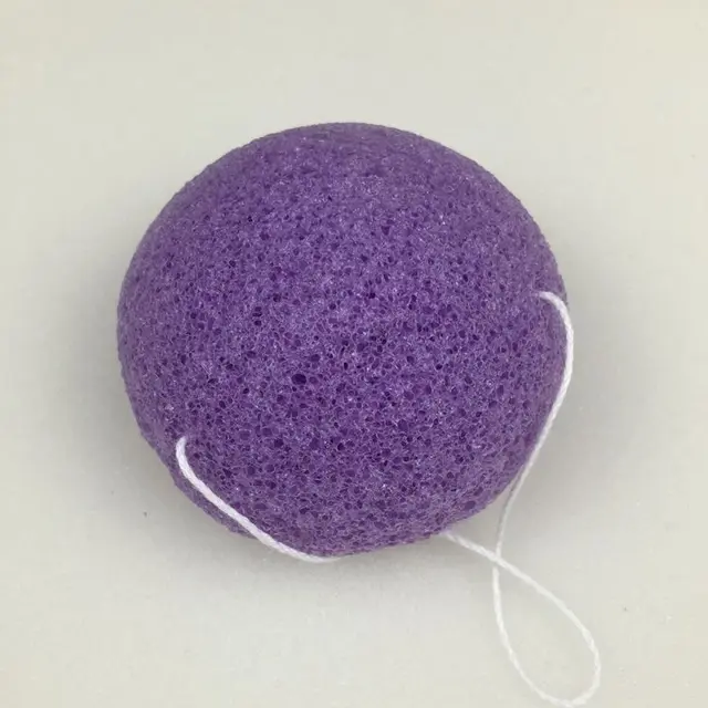 Puff facial Cleansing Sponge Cleansing Purple - Shop at LoveMi