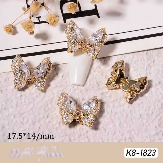 Moving Smart Butterfly Nail Art Jewelry C - Shop at LoveMi