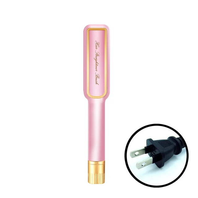 Hair Straightener, Electric Splint, Straight Clamp, Ceramic Hair Straightener, Straight Plate, Black Electronic Thermostat, American Standard Hair ... Pink - Shop at LoveMi