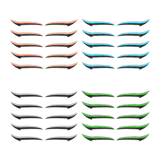 Reusable Eyeliner Stickers Orange Green Gray Blue - Shop at LoveMi
