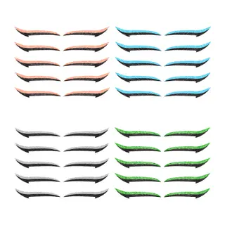 Reusable Eyeliner Stickers - Orange Green Gray Blue