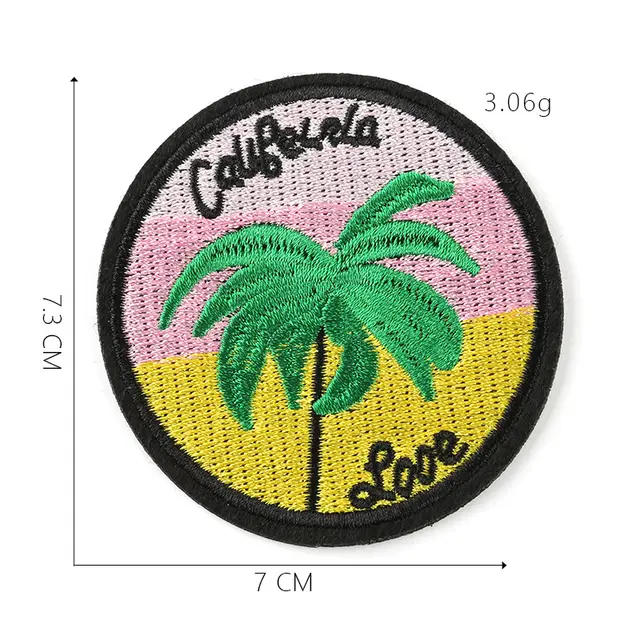 Computer Embroidery Logo Processing Custom Clothing Accessories Flag Map Back Adhesive Cloth Badge Ironing Patch A6 - Shop at LoveMi