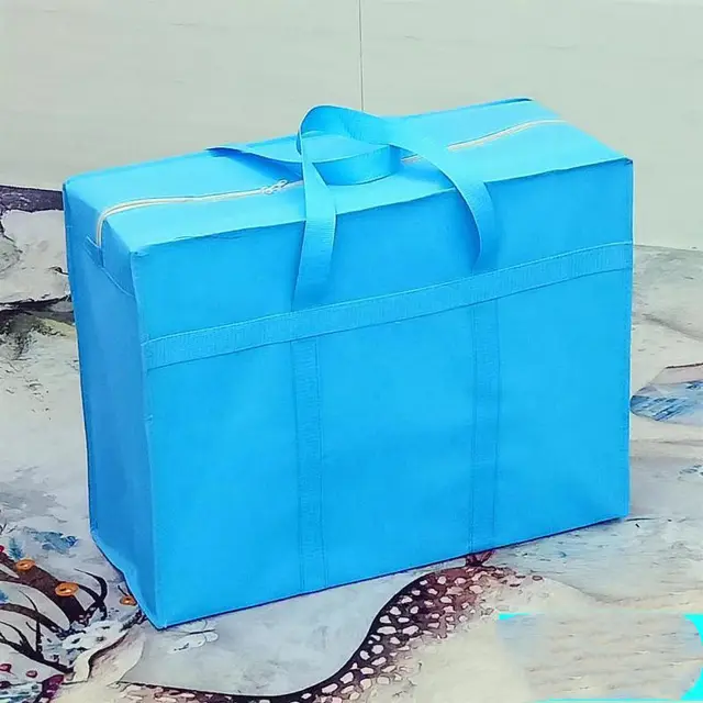 Dormitory Packing Bag Hand Bag Duffel Bag Light Blue - Shop at LoveMi