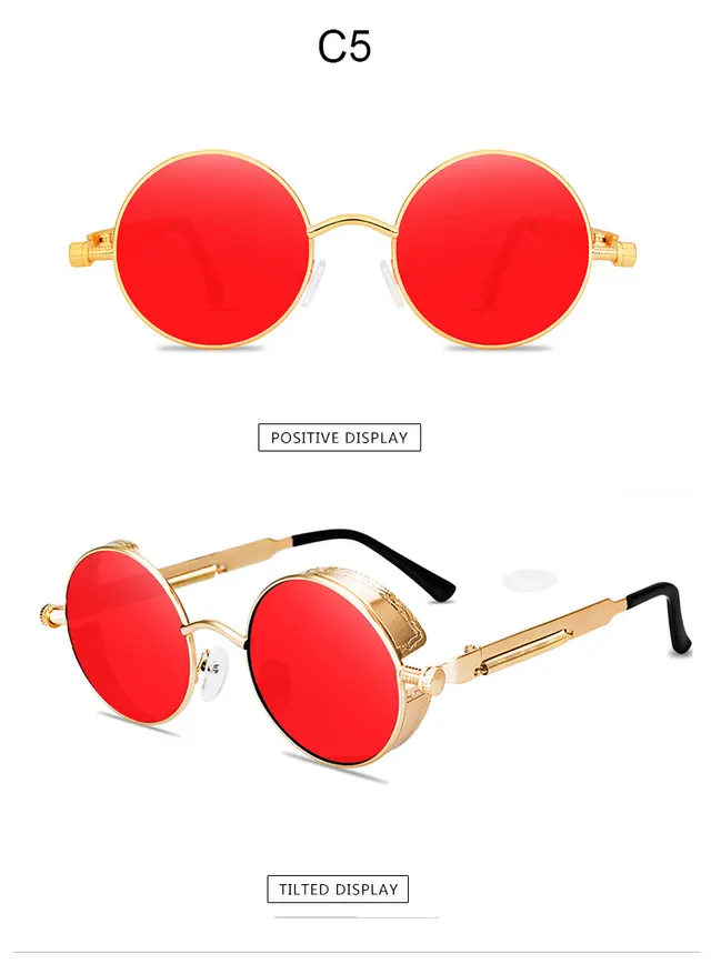 Fashion Steampunk Metal Spring Foot Sunglasses C5 - Shop at LoveMi